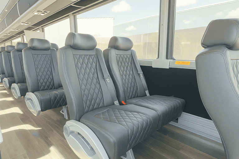 interior of Watsonville Charter Bus charter bus