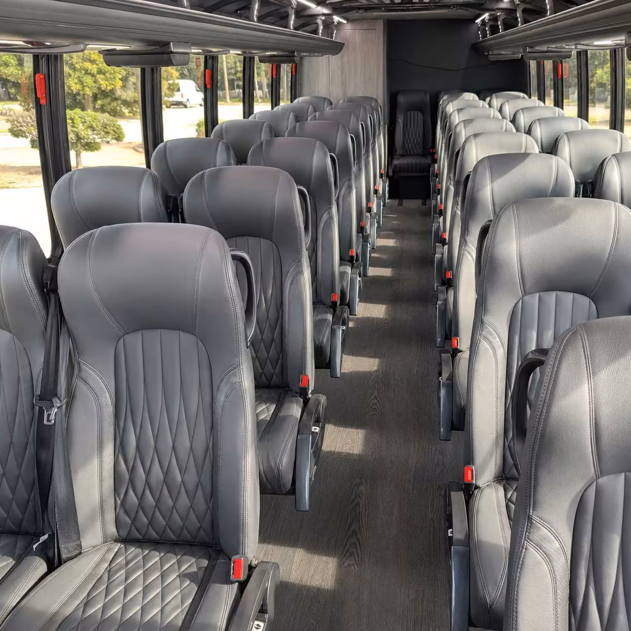 28 passenger minibus interior