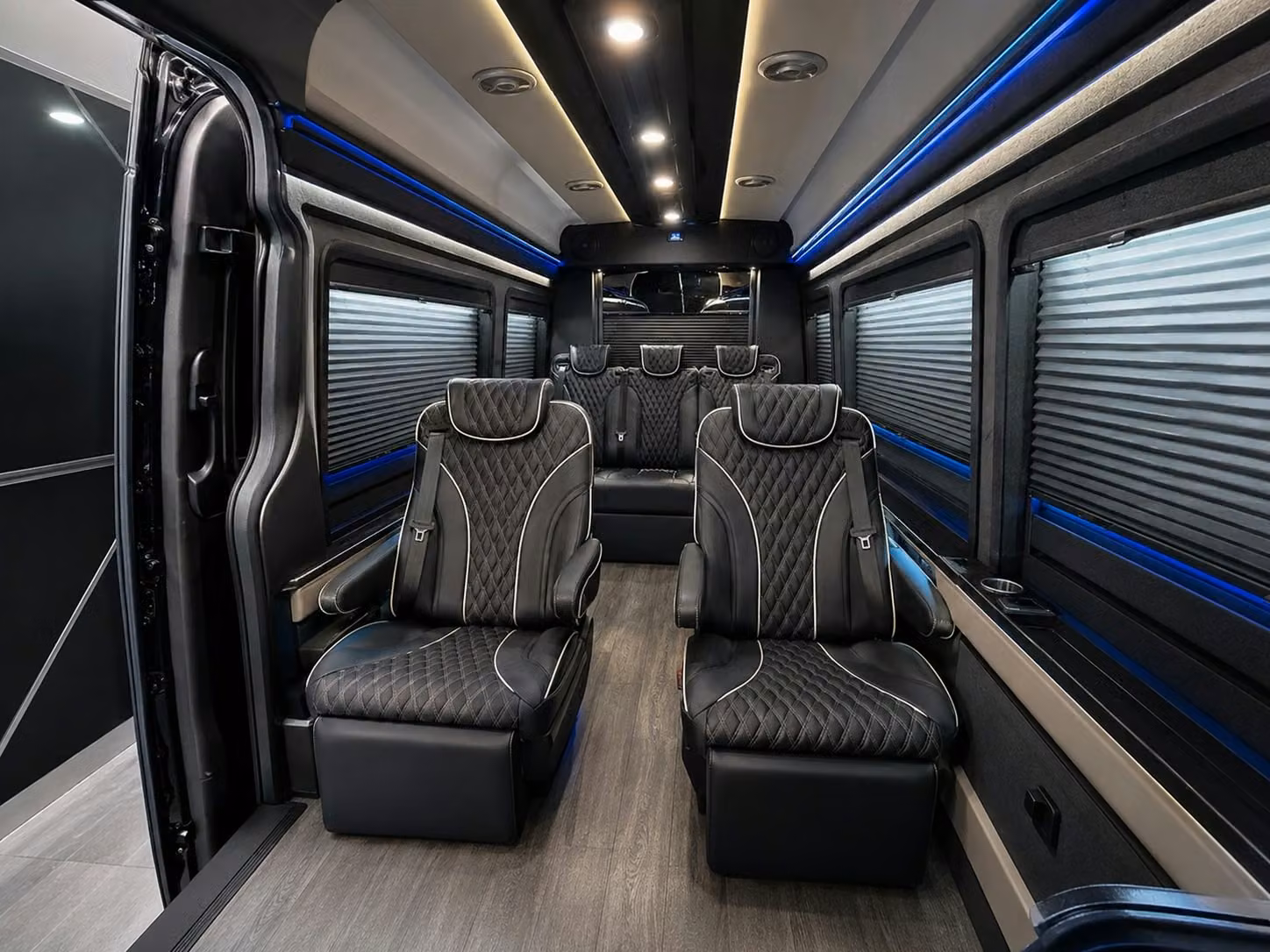 sprinter van with driver inside